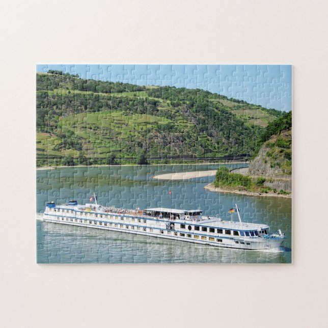 Puzzle Bateau sur le Rhin près de Oberwesel (Horizontal)