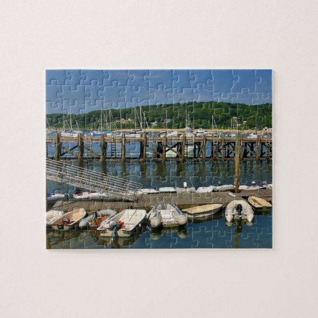 Puzzle Bateaux à Northport Harbour sur Long Island NY (Horizontal)