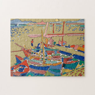 Puzzle Bateaux au coucher du soleil, Fauvisme