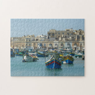 Puzzle Bateaux colorés maltais