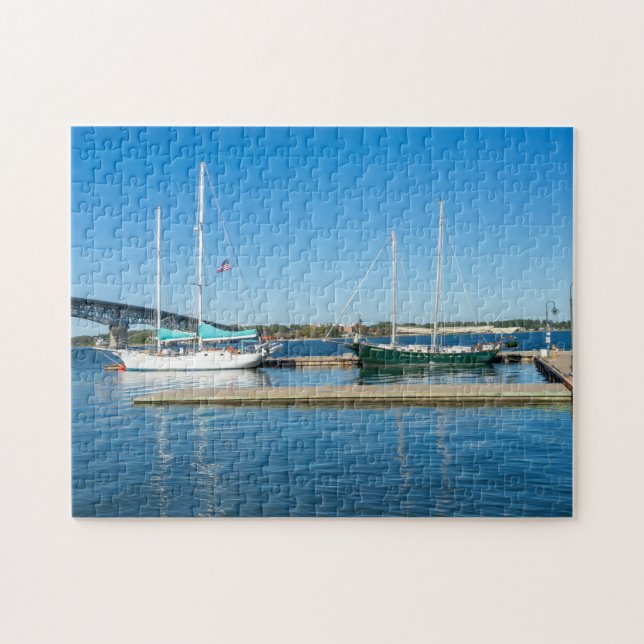 Puzzle Bateaux dans la rivière York par Yorktown (Horizontal)