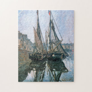 Puzzle Bateaux de pêche à Honfleur 1868 Monet Fine Art