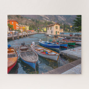 Puzzle Bateaux de pêche sur le lac de Riva del Garda Ital