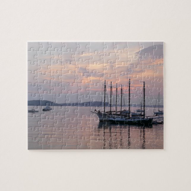 Puzzle Bateaux du port de Bar à Sunrise II (Horizontal)