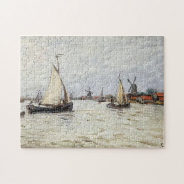 Puzzle Bateaux en Hollande près du Zaandam Monet Fine Art (Horizontal)