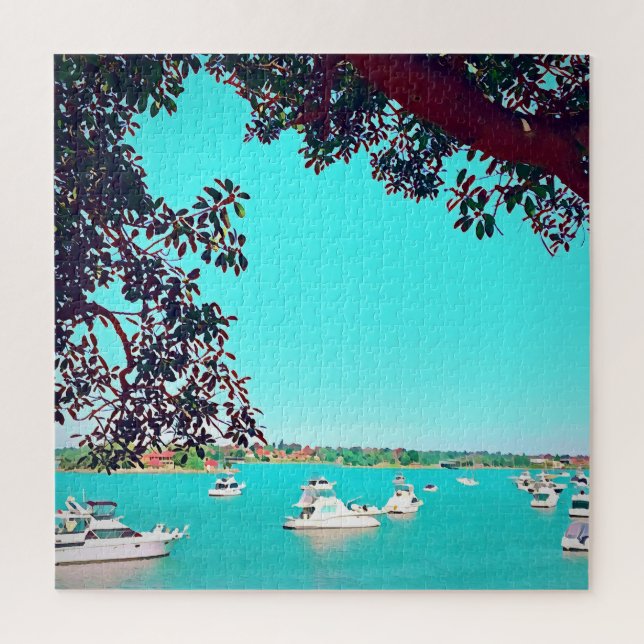Puzzle Bateaux sur le port Drummoyne Sydney Voyage (Vertical)