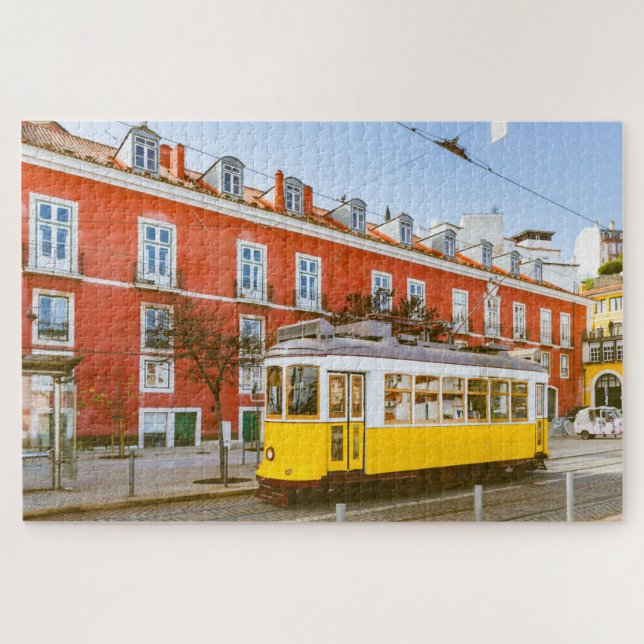Puzzle Bâtiments historiques de tramway Lisbonne Portugal (Horizontal)