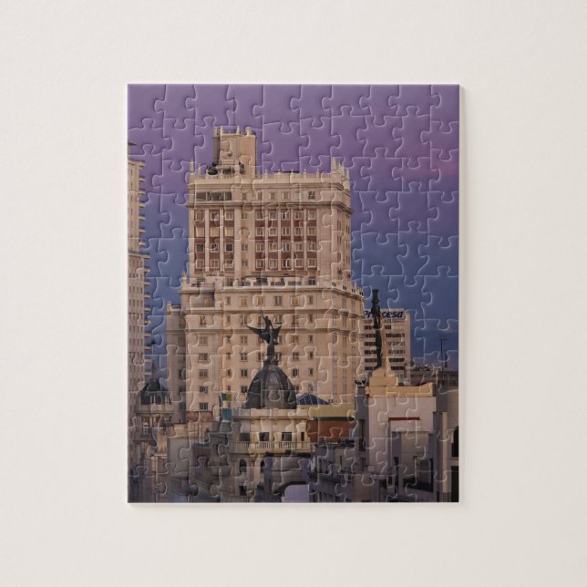 Puzzle Bâtiments le long de Gran Via et Edificio Espana (Vertical)