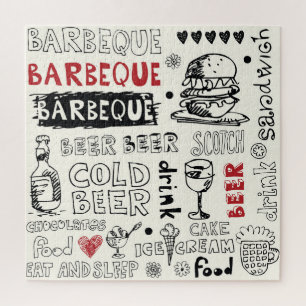 Puzzle BBQ fou : Art de gribouillis