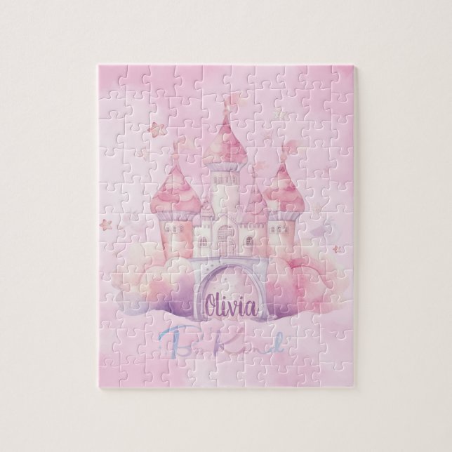 Puzzle Be Kind Palace on the Pink Cloud personnalisable (Vertical)