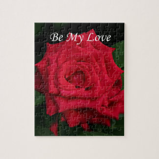 Puzzle Be My Love Romantic Red Rose pour la Saint-Valenti
