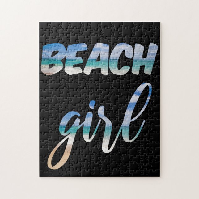 Puzzle Beach Girl (Vertical)