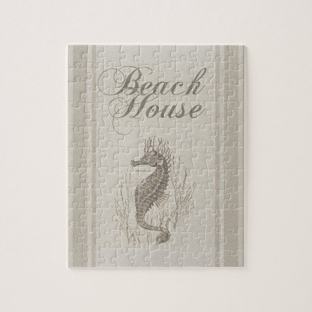 Puzzle Beach House Seahorse Seashore (Vertical)