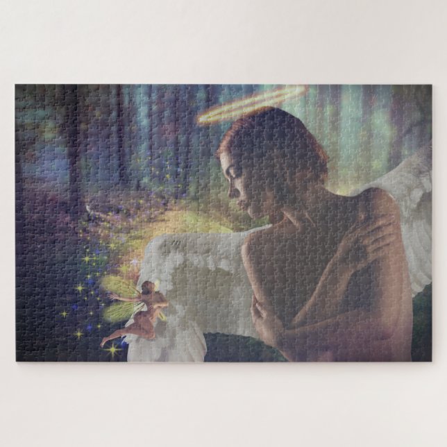 Puzzle Beau ange avec Imaginaire Fairy Art (Horizontal)