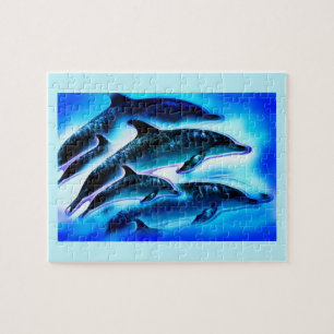 Puzzle Beau animal de dauphins