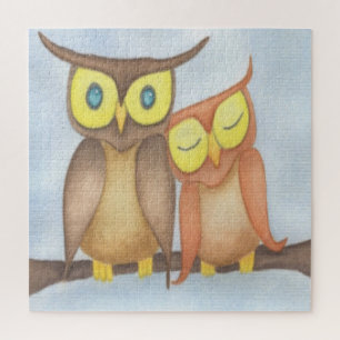 Puzzle Beau Aquarelle Chouette Amateurs