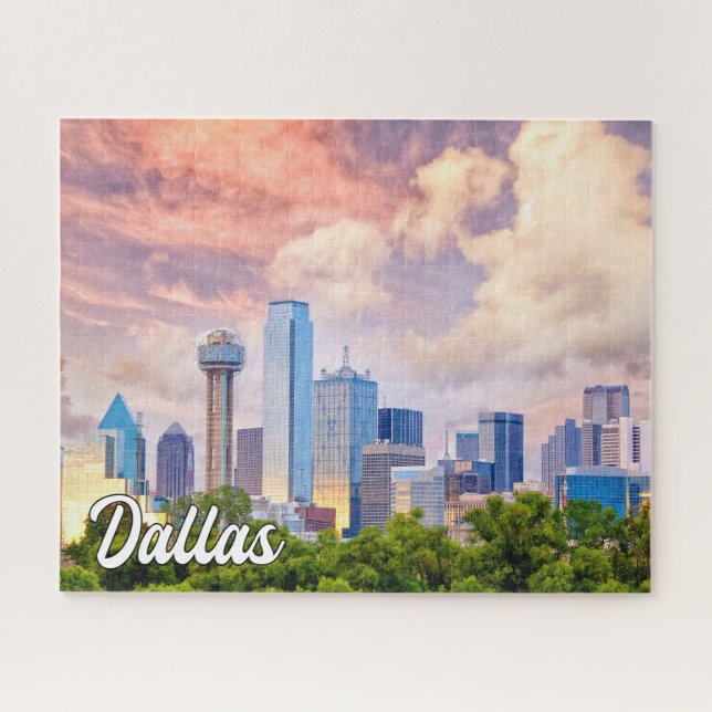 Puzzle Beau centre-ville de Dallas, Texas, États-Unis (Horizontal)