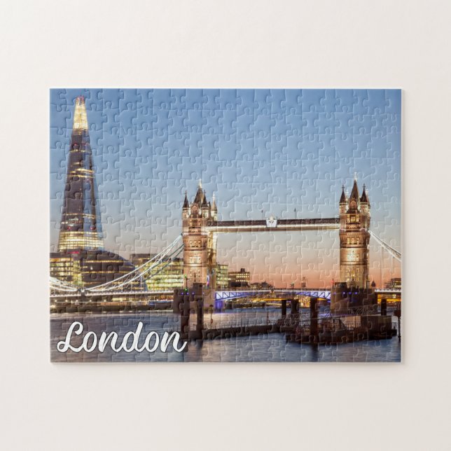 Puzzle Beau coucher de soleil sur Londres, Angleterre (Horizontal)