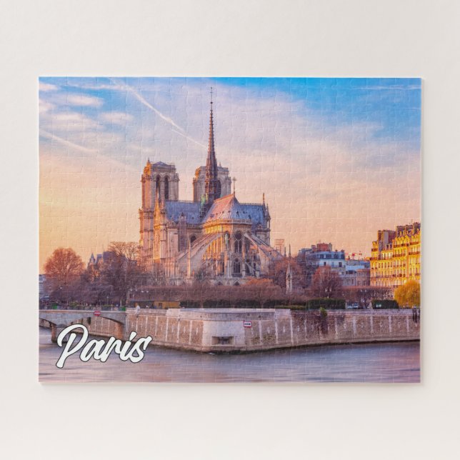 Puzzle Beau coucher de soleil sur Paris, France (Horizontal)