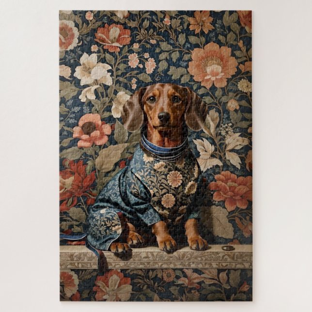 Puzzle Beau Dachshund Brown | Portrait Dachshund (Vertical)