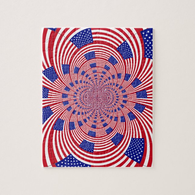 Puzzle Beau drapeau américain Extraordinaire Kaleidoscope (Vertical)