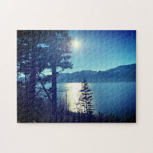 Puzzle Beau Lac d'eau Arbres Soleil Paysage Paysage Paysa