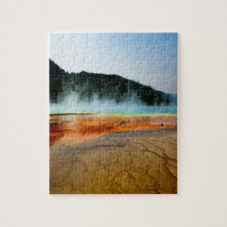 Puzzle Beau lac prismatique et vapeur à Yellowstone