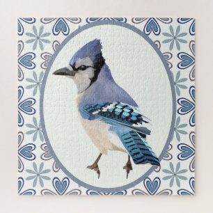 Puzzle Beau oiseau bleu Jay