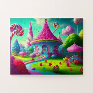 Puzzle Beau paysage de Candyland