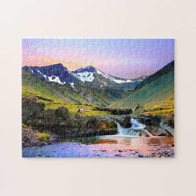 Puzzle Beau paysage de paysage de l'Islande (Horizontal)
