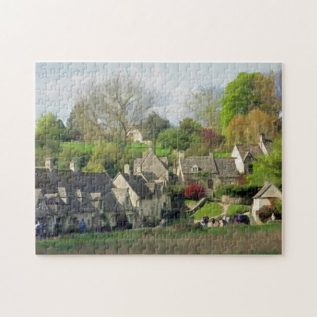 Puzzle Beau Pittoresque Bibury, Cotswolds, Royaume-Uni (Horizontal)