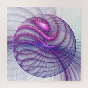 Puzzle Beau Swing Moderne Art Fractal Abstrait Rose