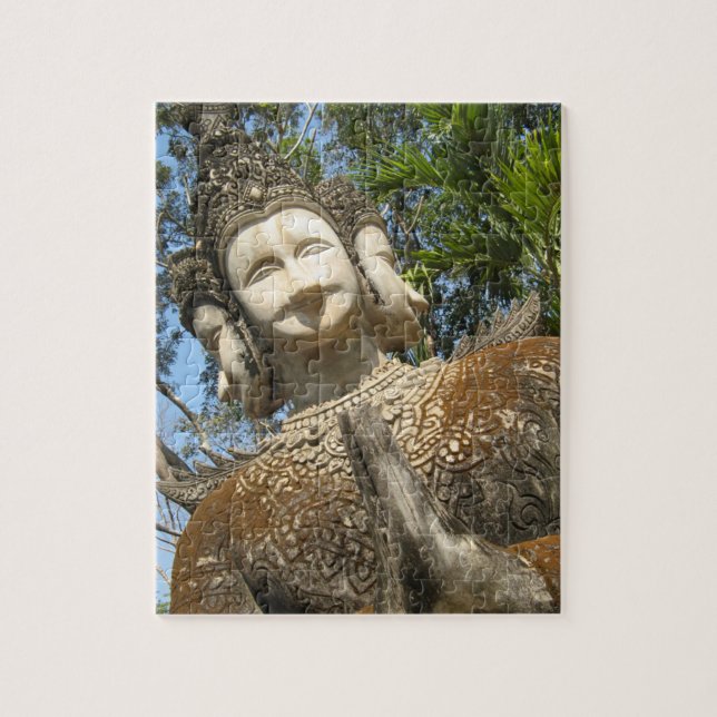 Puzzle Beaucoup Face Wai ... Nong Khai, Isaan, Thaïlande (Vertical)