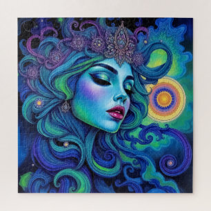 Puzzle Beauté Alien éthérée - Femme Imaginaire dynamique