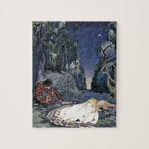 Puzzle Beauté couchée Princesse Magie Vintage Romance