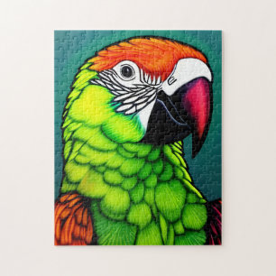 Puzzle Beauté de la forêt tropicale : Parrot sauvage exot