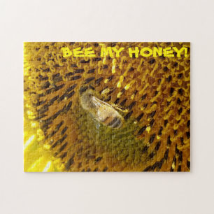 Puzzle Beauté de miel sur une tournesol