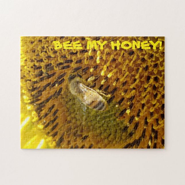 Puzzle Beauté de miel sur une tournesol (Horizontal)