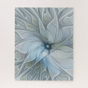 Puzzle Beauté Élégante Art Abstrait Moderne Fleur Fractal