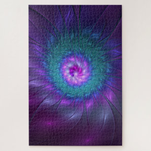 Puzzle Beauté florale Abstraite Fleur d'art fractionnée c