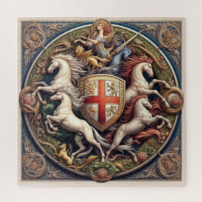 Puzzle "Beautiful Mystical Horses" Angleterre 36 (Vertical)