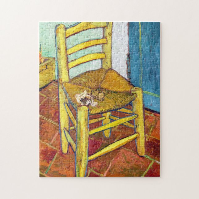Puzzle Beaux-arts de Vincent van Gogh de la chaise de Van (Vertical)