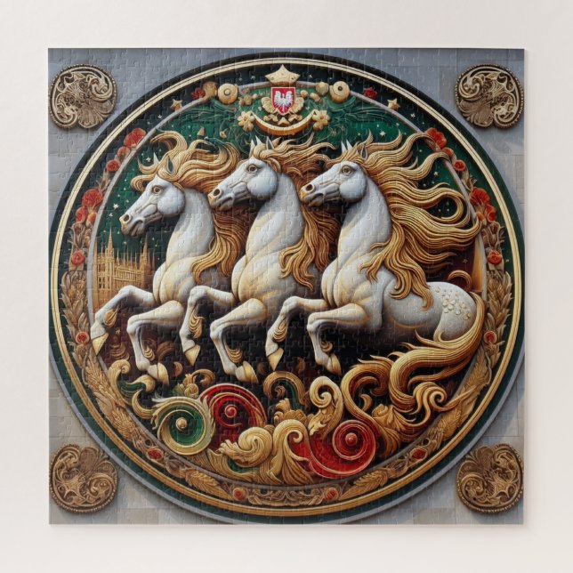 Puzzle "Beaux chevaux mystiques" 27 (Vertical)