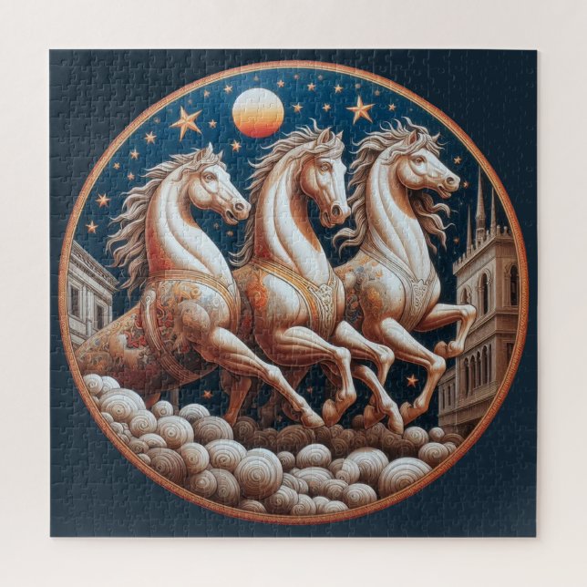 Puzzle "Beaux chevaux mystiques" 33 (Vertical)