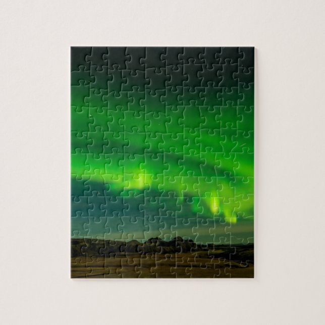 Puzzle Beaux feux verts Islande nord (Vertical)