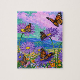 Puzzle Beaux Papillons Monarques d'Été