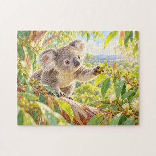 Puzzle Bébé Koala Eucalyptus Art de la Nature