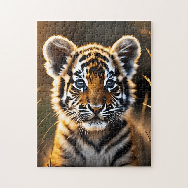Puzzle Bébé mignon Tiger Cub (Vertical)