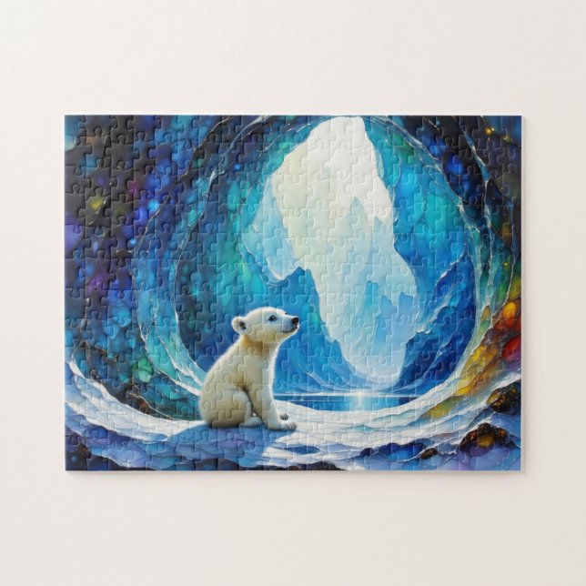Puzzle Bébé Ours Polaire (Horizontal)