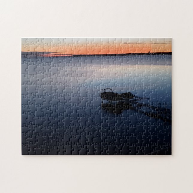 Puzzle beim Angeln von Wasser in der Landschaft (Horizontal)